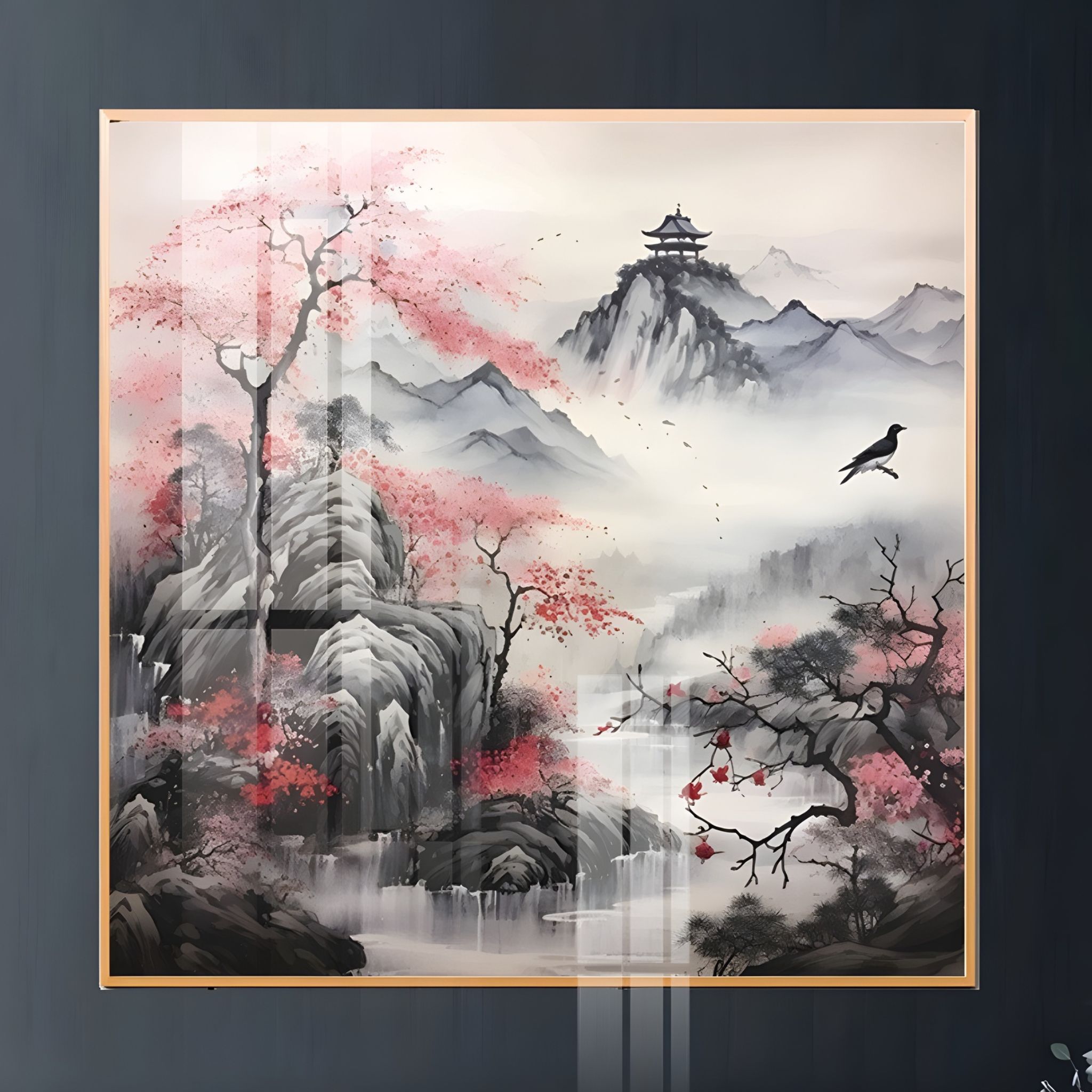 Gạch tranh ép kính