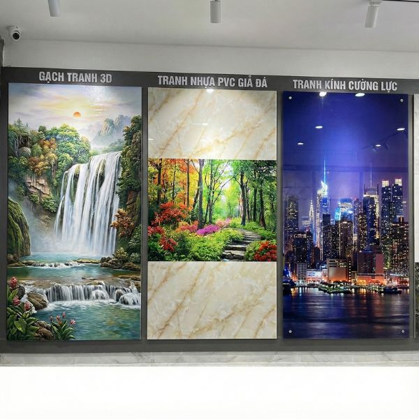 3 loại tranh ốp tường