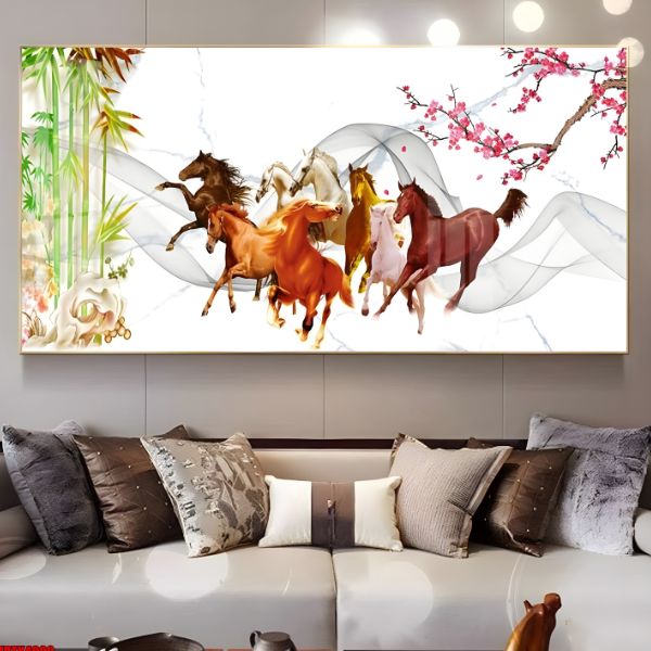 Tranh Kính Cường Lực Mã Đáo Thành Công