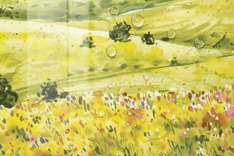 Cận cảnh bề mặt gạch tranh 3D bóng loáng