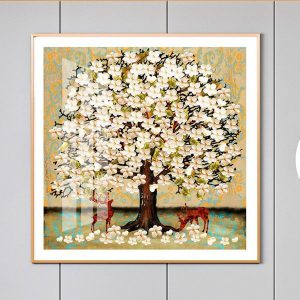 Gạch tranh ép kính 3D mang lại vẻ đẹp đẳng cấp.