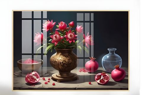 Độ bóng và chiều sâu của gạch phủ kính.